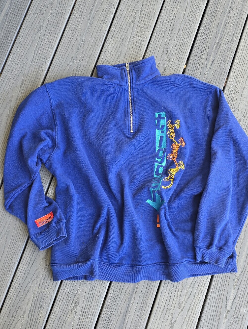 The Disney Store Tigger Half Zip Pullover Fleece